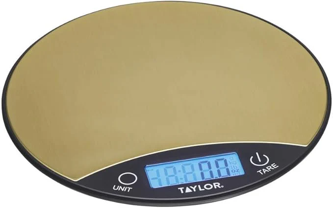 Taylor Pro Digital Dual 5Kg Kitchen Scales - Black & Brass