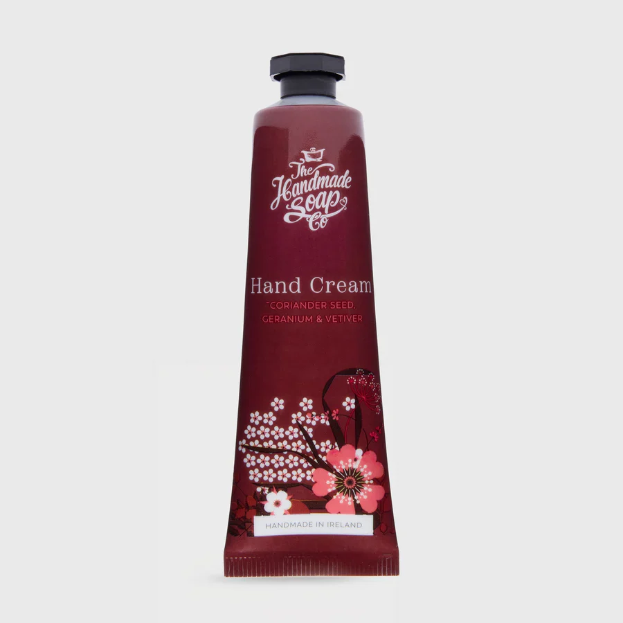 The Handmade Soap Co HandCream Tube Coriander Seed Geranium & Vet