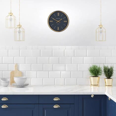 Thomas Kent 10'' Hampton Wall Clock Navy - Image 2