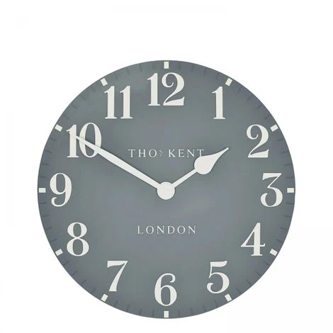 Thomas Kent 12" Arabic Wall Clock Flax Blue - Image 3