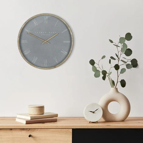 Thomas Kent 12" Nordic Wall Clock Cement - Image 2
