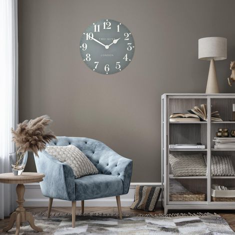 Thomas Kent 20" Arabic Wall Clock Flax Blue AMC20043 - Image 2