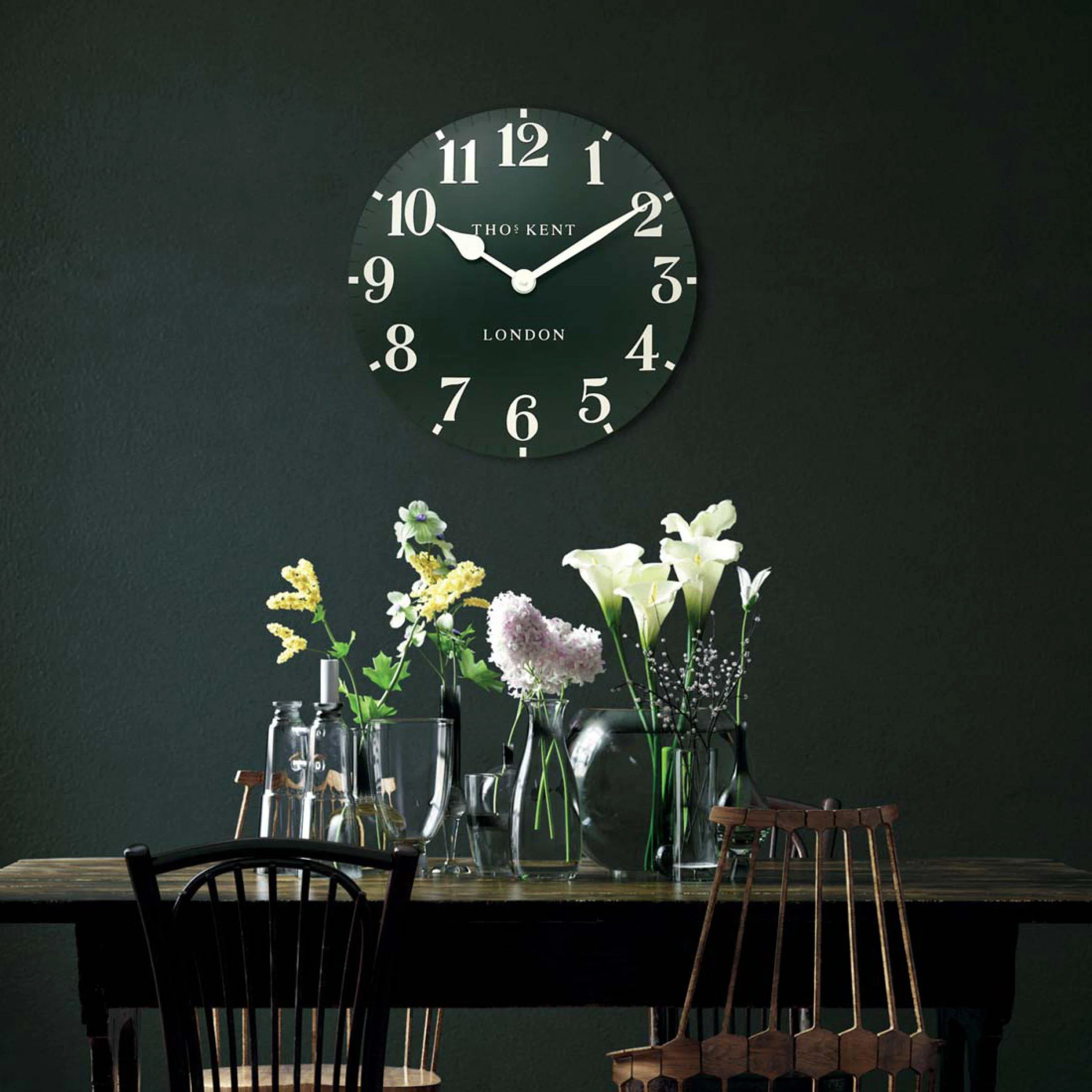 Thomas Kent 20'' Arabic Wall Clock Forest - Image 2