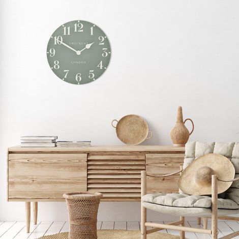 Thomas Kent 20" Arabic Wall Clock Seagrass - Image 2
