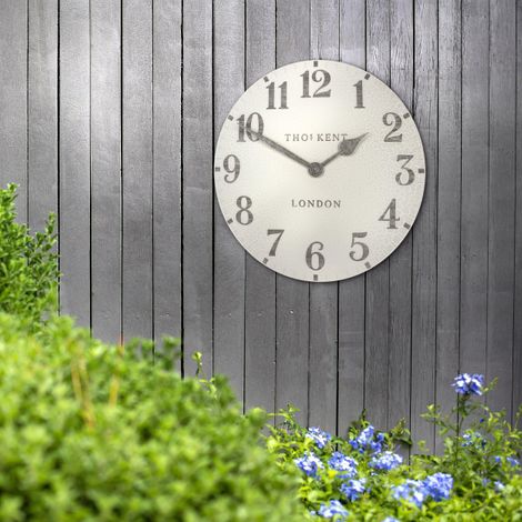 Thomas Kent 20" Indoor/Outdoor Arabic Wall Clock Crackle - Image 2
