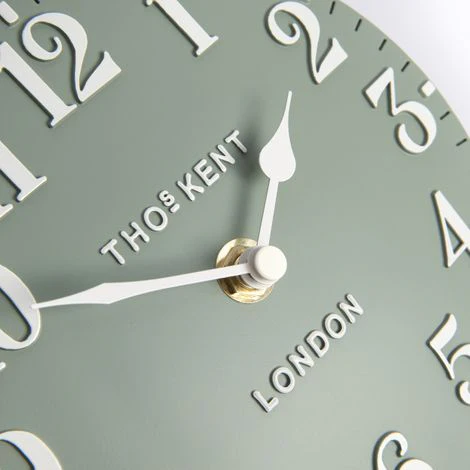 Thomas Kent 6" Arabic Mantel Clock Seagrass - Image 4