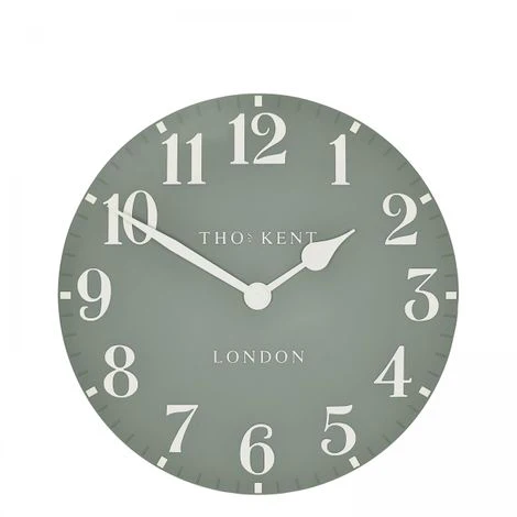 Thomas Kent Arabic Seagrass Small Wall Clock 12' - Image 3