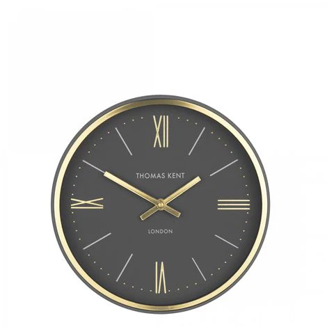 Thomas Kent Hampton 10" Black Small Wall Clock - Image 3