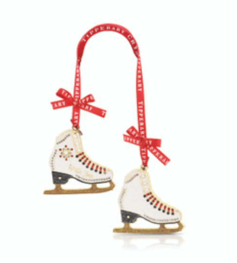 Tipperary Crystal Sparkle Ice Skates Decoration