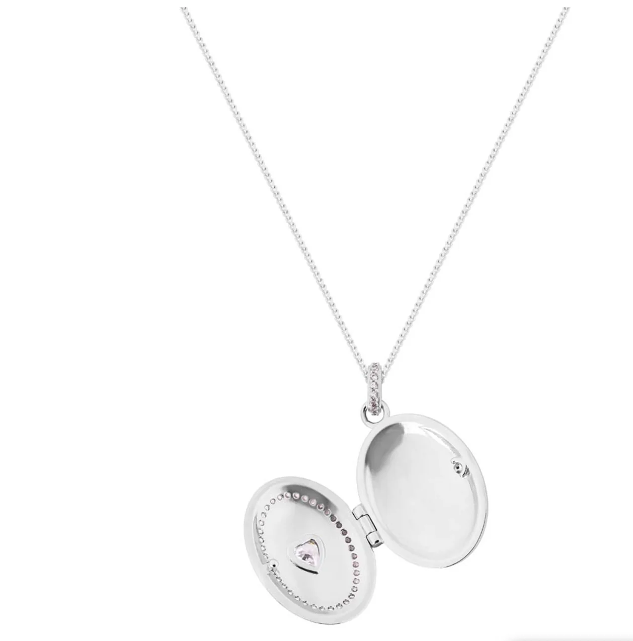 Tipperary Crystal Silver Heart Locket 165977 - Image 2