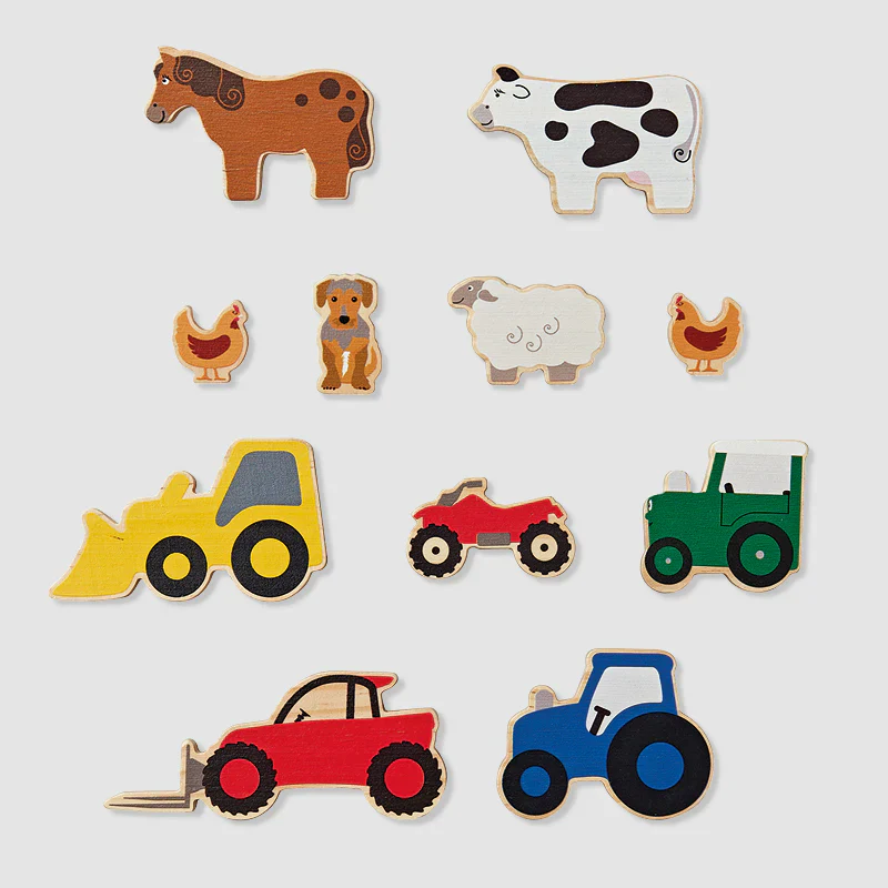 Tractor Ted Wooden Farm Play Blocks - Image 3