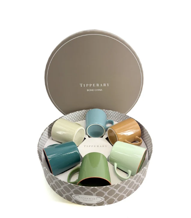 Tipperary Crystal Set of 6 Artisan Mugs