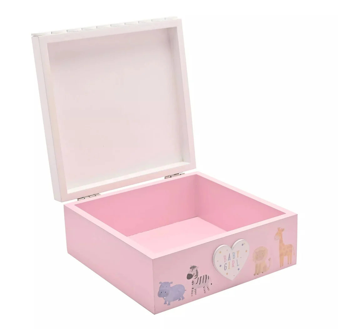 WID Petit Cheri Giraffee Keepsake Box - Baby Girl - Image 2
