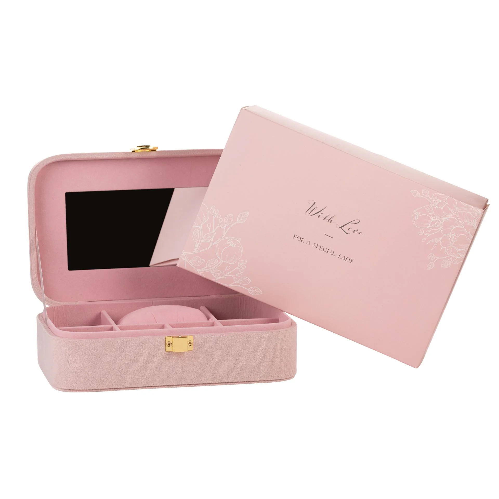 WID AMORE PINK VELVET JEWELLERY BOX MOTHER OF THE GROOM - Image 2