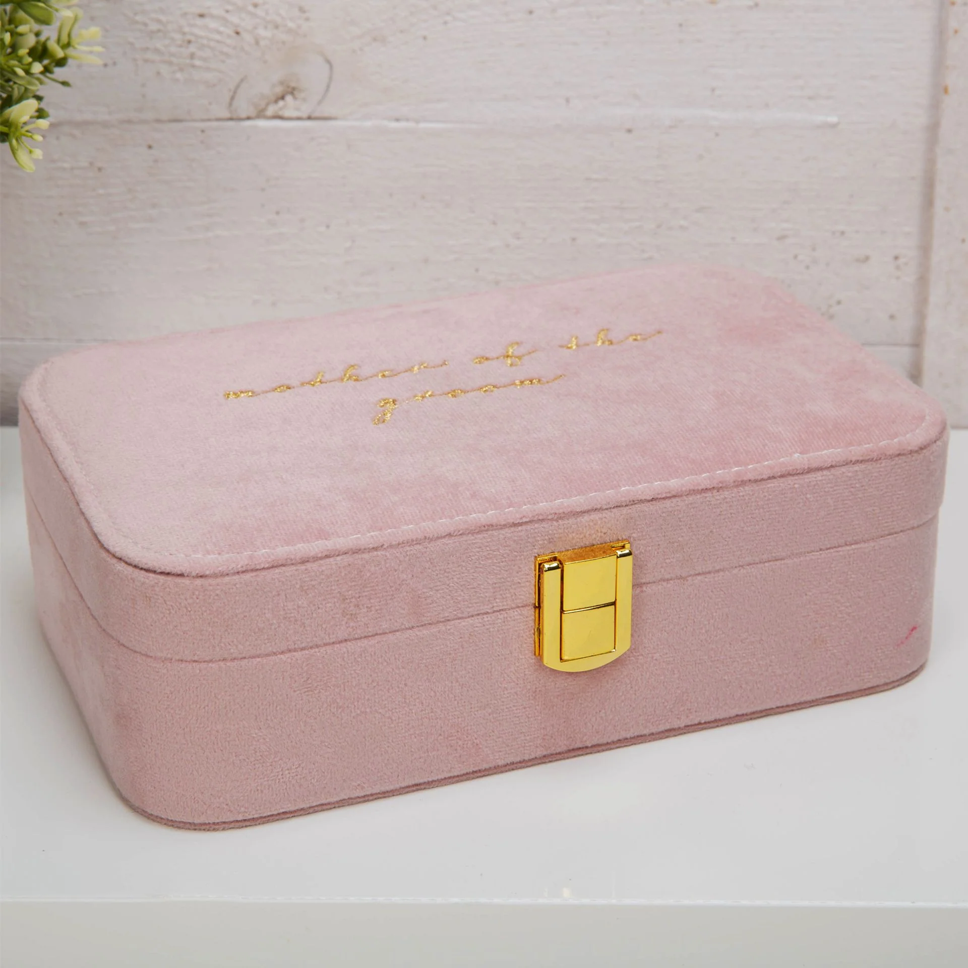 WID AMORE PINK VELVET JEWELLERY BOX MOTHER OF THE GROOM - Image 3