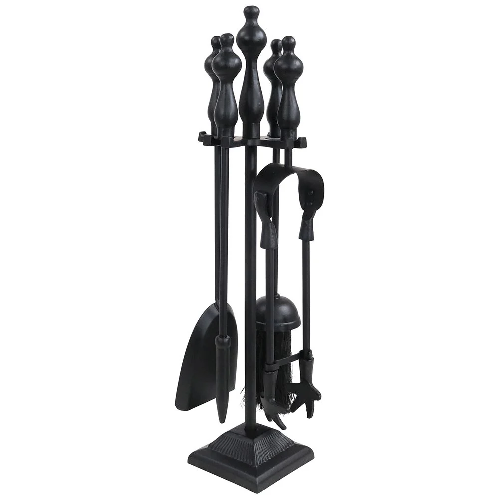 FERN COTTAGE BLACK GLENARM COMPANION SET 13x13x48cm A3006