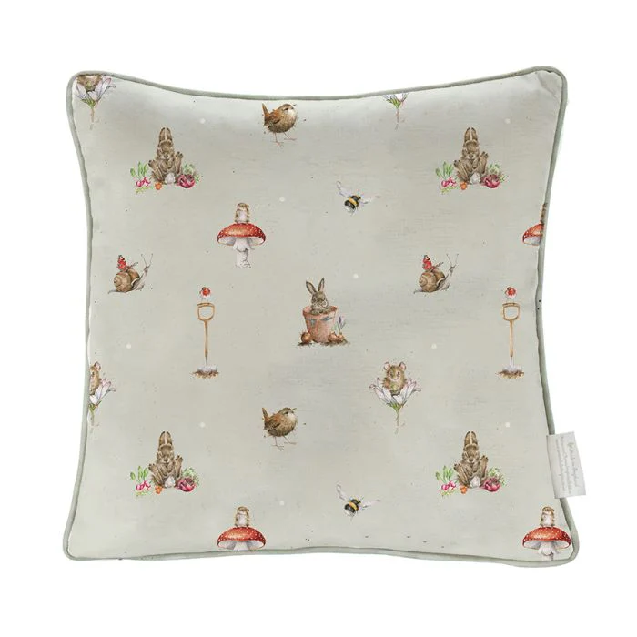 Wrendale The Flower Pot Bunny - 40cm Square Cushion - Image 2