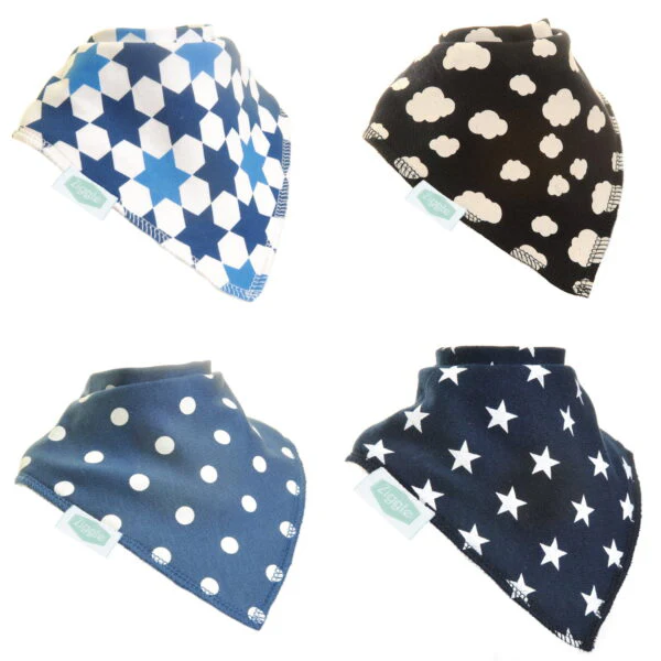 Ziggle Just Blues Bib Set