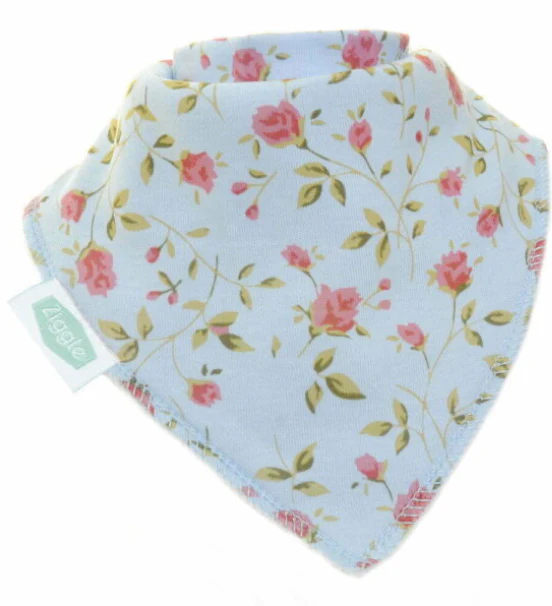 Ziggle Vintage Blue Rose Bib FUN0176